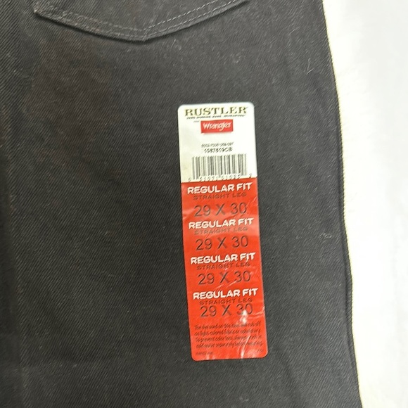 Rustler Black Straight Jeans Classic Style 29x30 - Picture 2 of 7